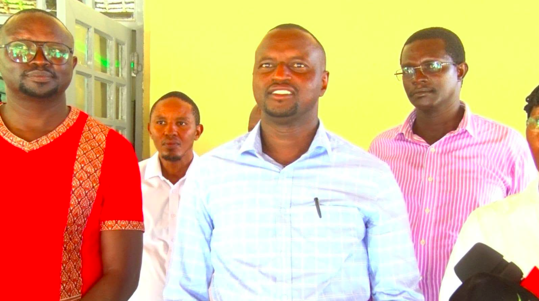 Health officials and malaria stakeholders during a meeting in Lodwar