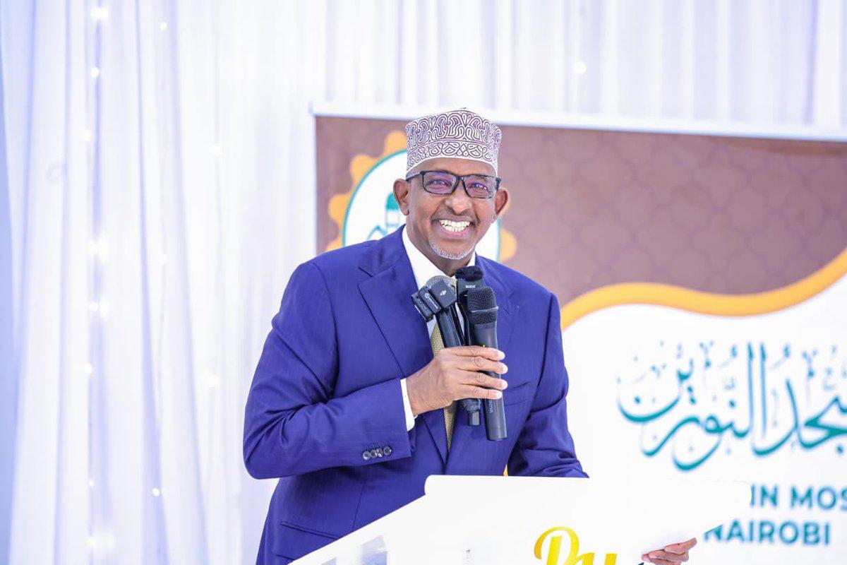 Aden Duale addresses delegates during a public event in Nairobi.